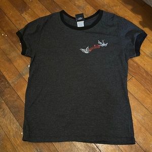 Harley Davidson Motor Cycles women’s size xL black grey white & red shirt